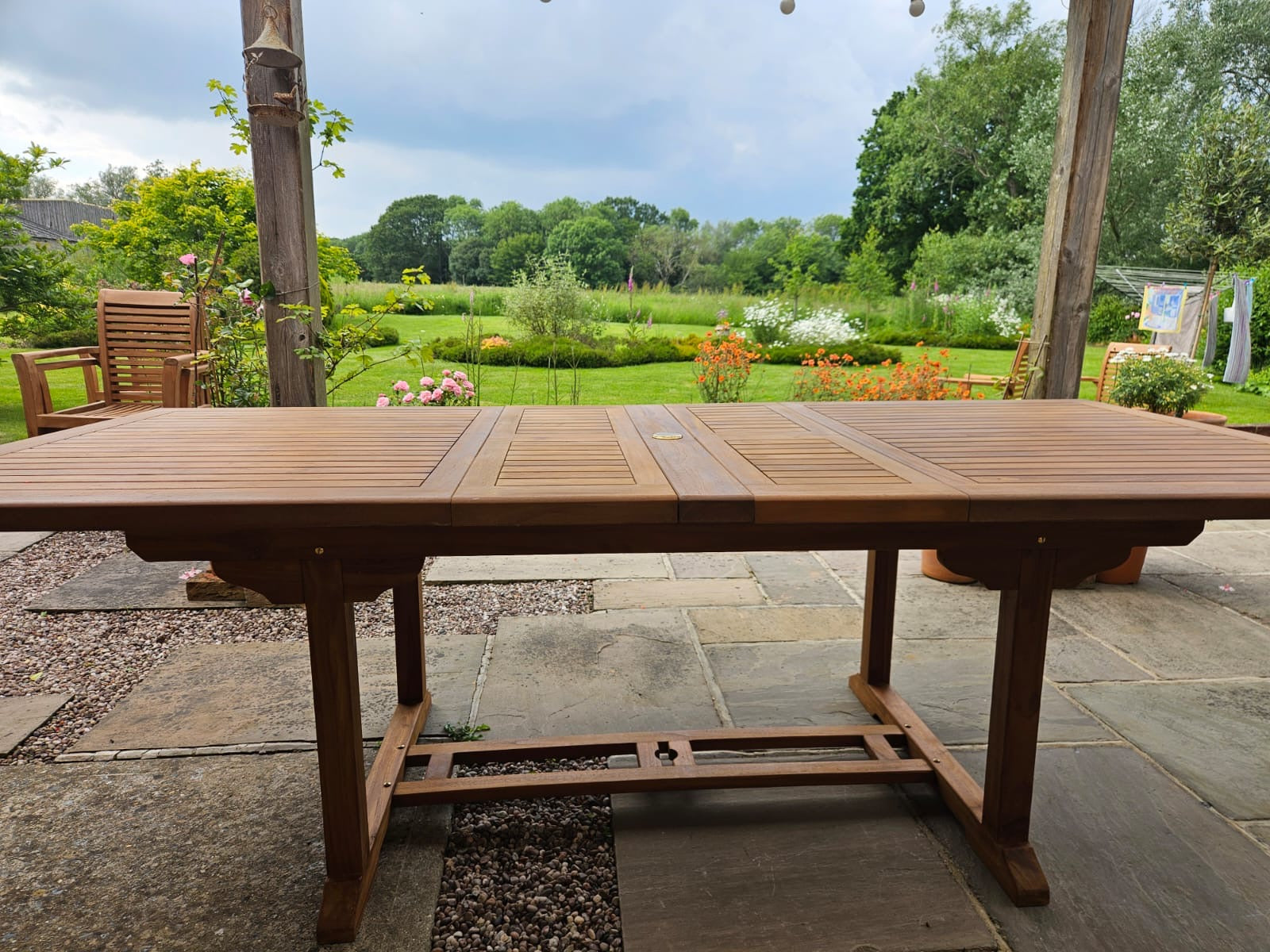 Kensington (Heavy Duty) | Teak Wood Outdoor Dining Set | 8 Seater | With Weatherproof Cushions