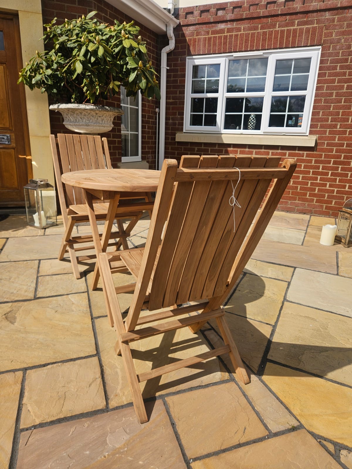 Teak Bistro Outdoor Teak Dining Set | 2 Seater