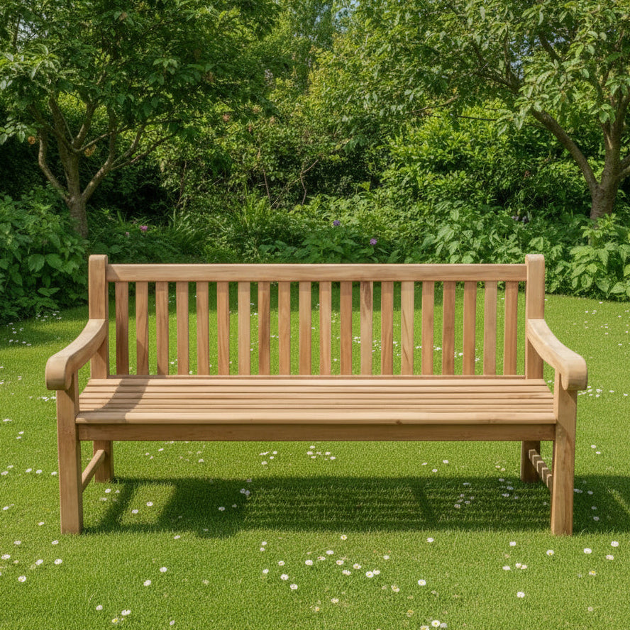 Salisbury Teak Wood Garden Bench | 4 Seater