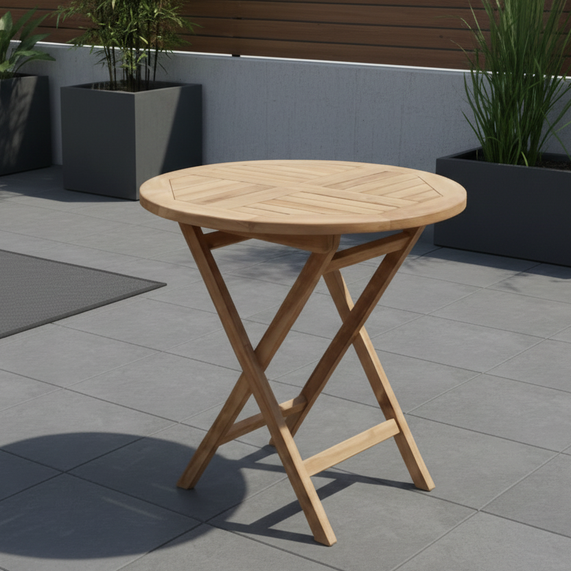 Teak Wood Outdoor Folding Bistro Table