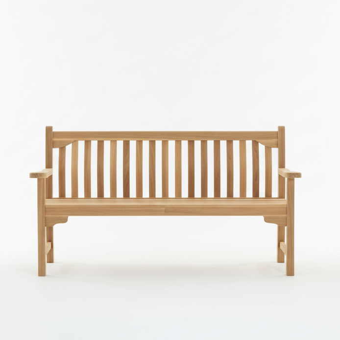 Cambridge Teak Wood Garden Bench | 3 Seater