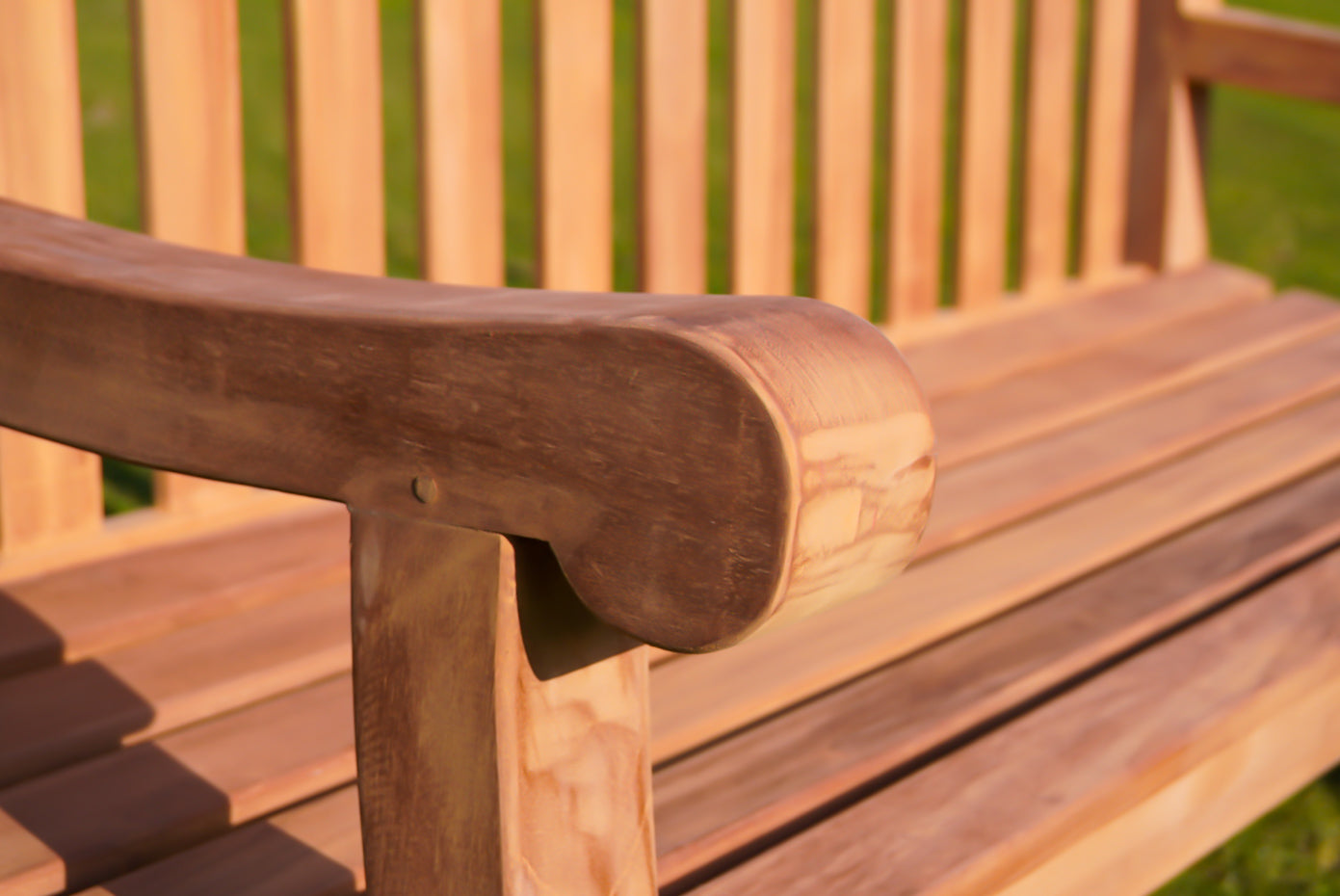 XL Oxford Park Bench | Teak Wood Garden Bench | 3 Seater