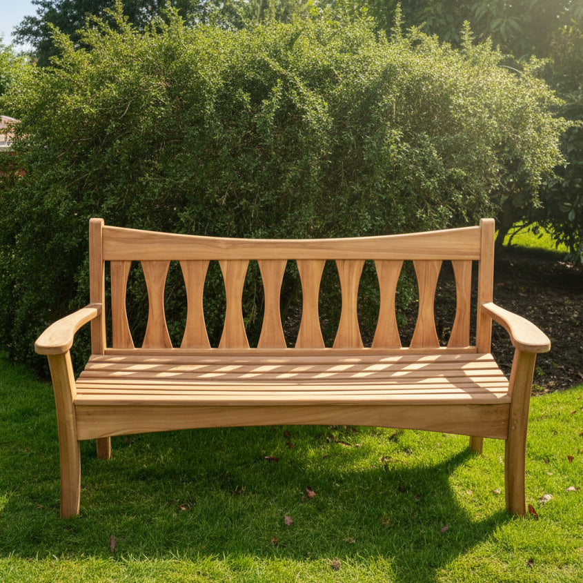 Westminster Teak Wood Garden Bench | 3 Seater