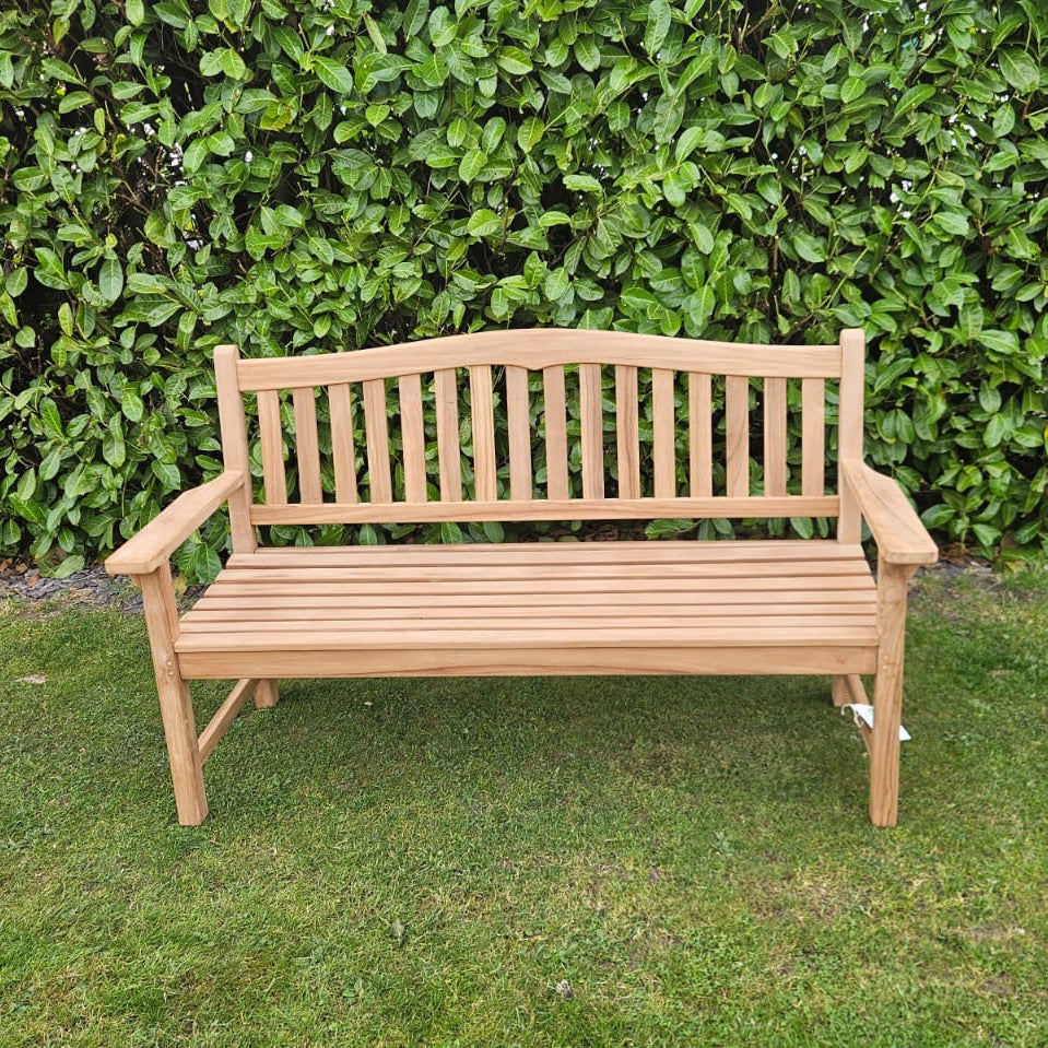 Wimbeldon Teak Wood Garden Bench | 3 Seater