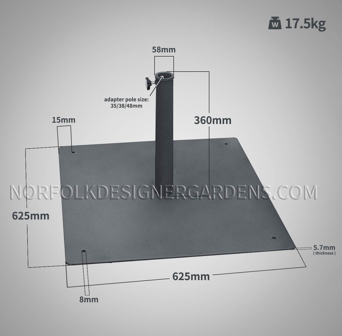 Umbrella Base - 62*62cm