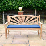 The Starburst Teak Garden Bench | 3 Seater