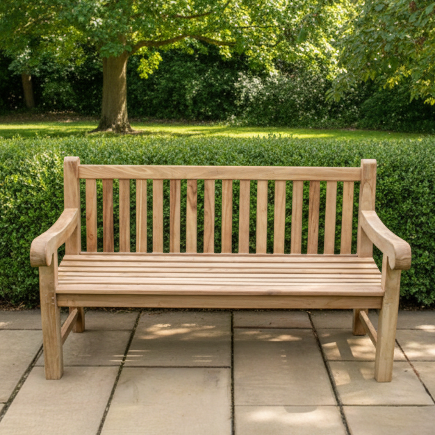 Salisbury Teak Wood Garden Bench | 3 Seater
