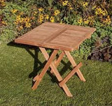 Folding Square Teak Picnic Table