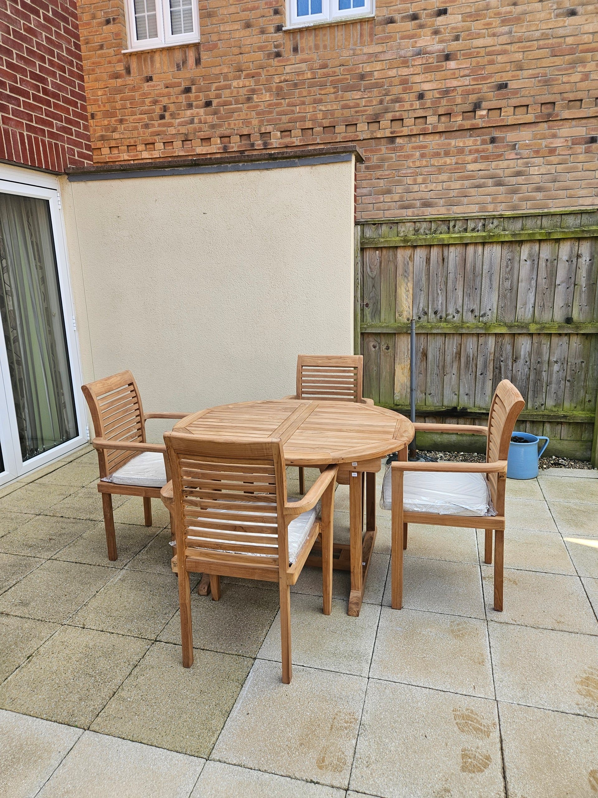 Chelsea Teak Wood Outdoor Dining Set | 6 Seater | With Weatherproof Cushions