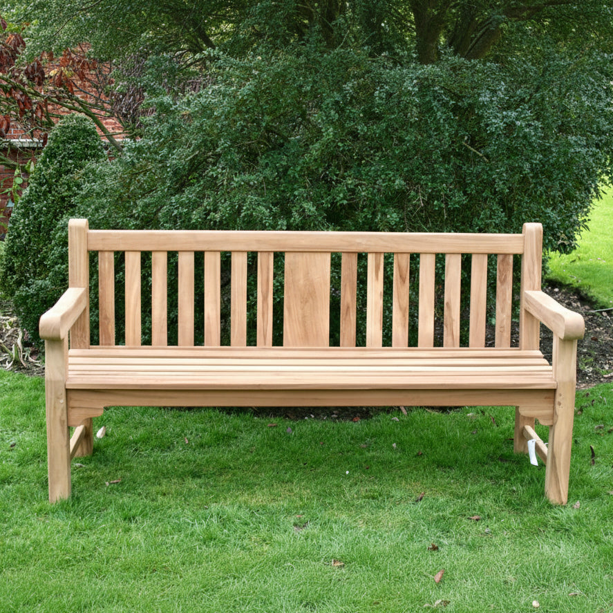 Kingston Teak Wood Garden Bench | 4 Seater