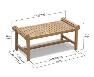 Teak Lutyens Coffee Table