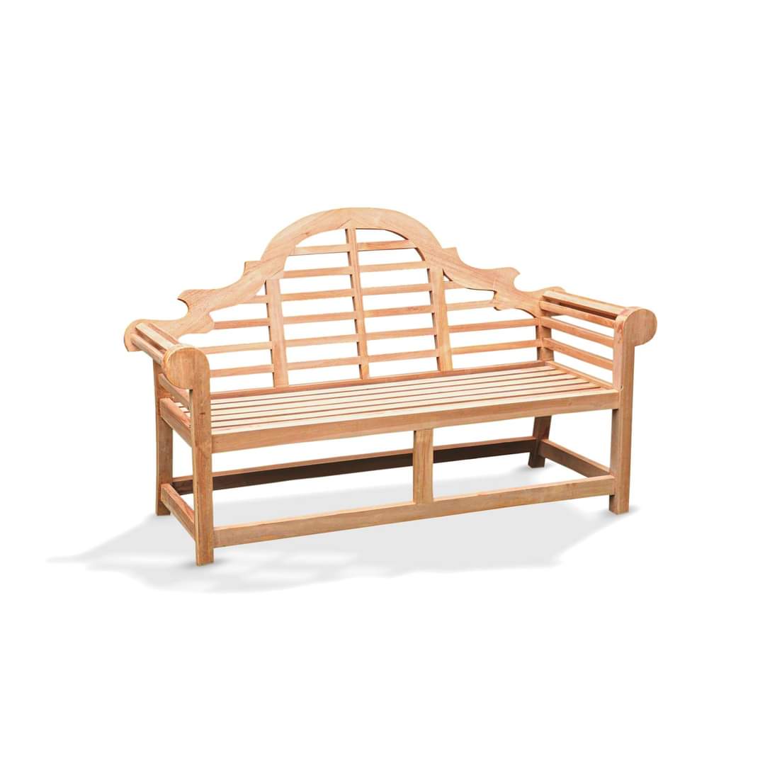Heavy Duty Lutyens Teak Wood Garden Bench | 3 Seater